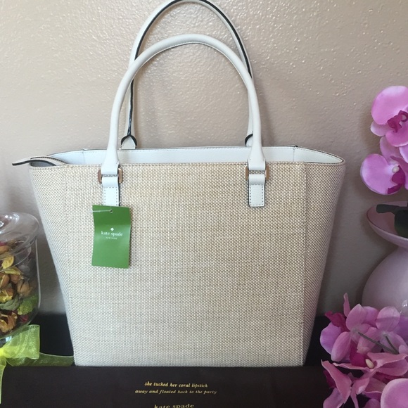 BNWT Kate Spade leather/fabric bag - Picture 4 of 4