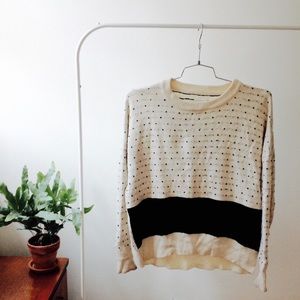 Thick Merino Spotted Sweater - Wood Wood