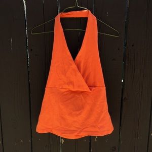 Orange Halter Top