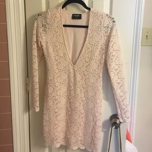 Nasty Gal Blush lace dress
