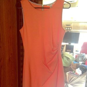 Kenneth Cole knee length peach dress