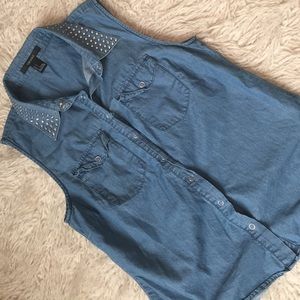 Forever 21 jean vest