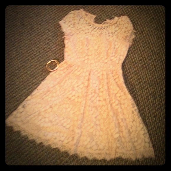 Ivory lace dress