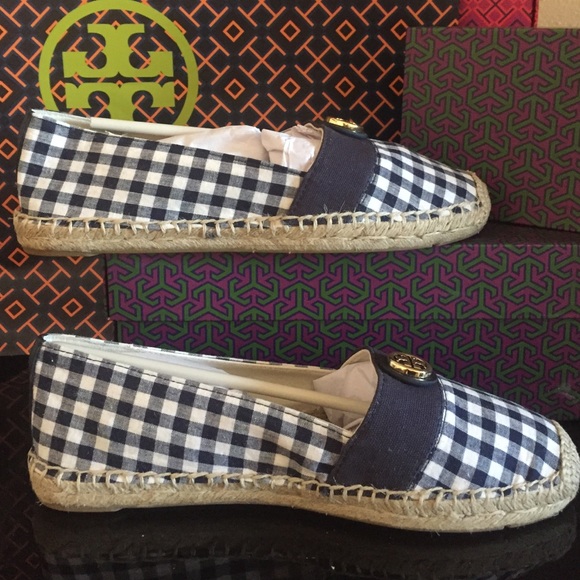 BNWB Tory burch bleacher flat espadrille fabric - Picture 4 of 4