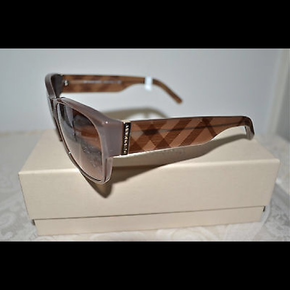 NIB BURBERRY B 4104 M 3237/13 SUNGLASSES BROWN - Picture 1 of 3