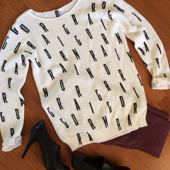 Divided Sweaters - Letter Sweater