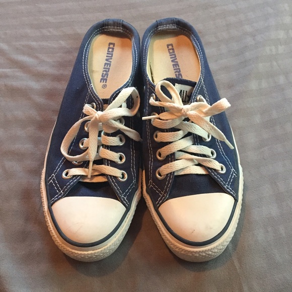 Navy Blue Slip On Chucks