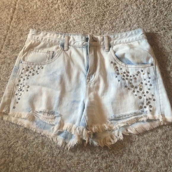 BDG Studded High Waisted Shorts - Urban Outfitters