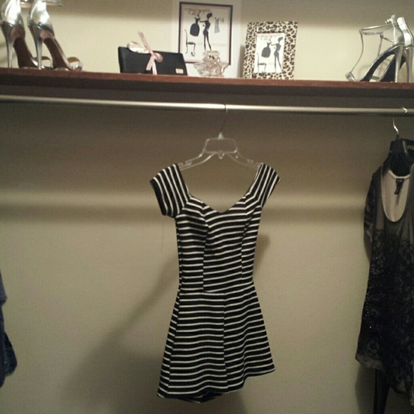 Striped romper
