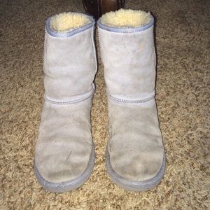 Sky blue short UGG boots
