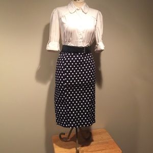 Picket navy blue pencil skirt size 10