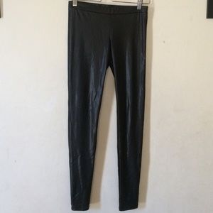 Faux leather leggings