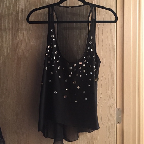 Black sheer top