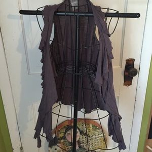 Adorable purple day trip boho vest