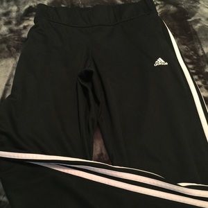 Medium women's Adidas pants black/light pink