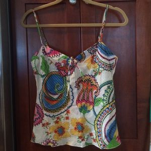 Trina Turk colorful tank, size medium