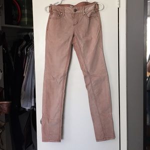 Free people light pink/ nude corduroys