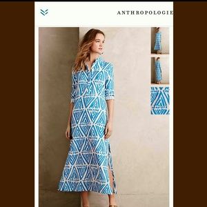 Virginia Johnson XS  KAIKOURA MIDI Dress ANTHRO