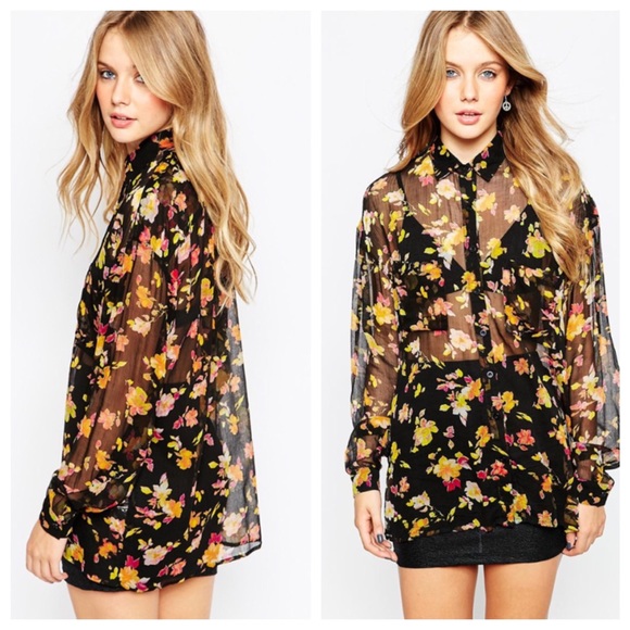 NWT Motel Layla Floral Top - Picture 2 of 5