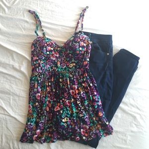Pacsun floral tank
