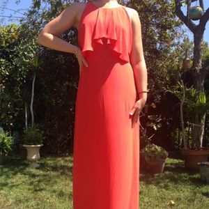 BCBG. Evening red dress. S size