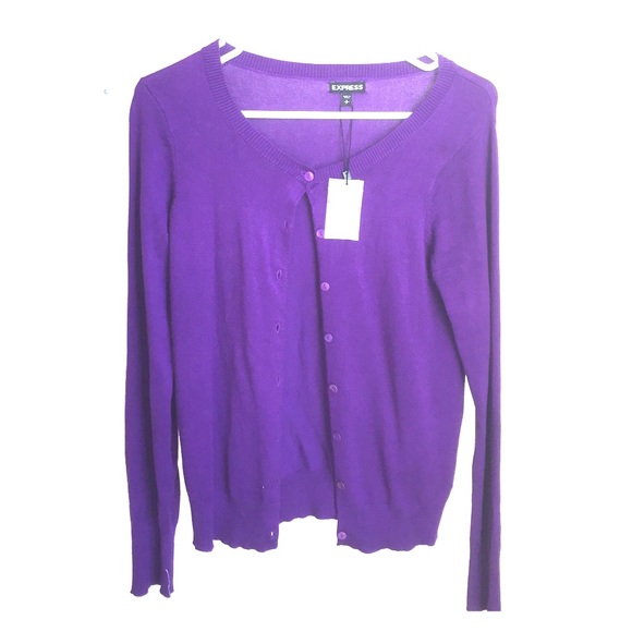 Purple Express cardigan