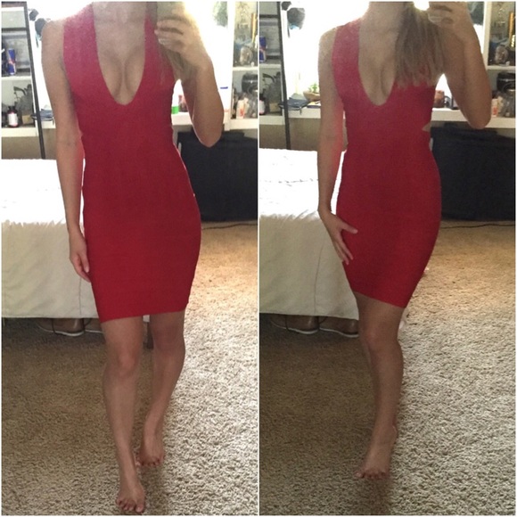 Red Hot Bandage Dress