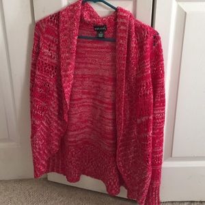 Pink cardigan