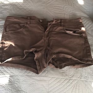 Short shorts, brown
