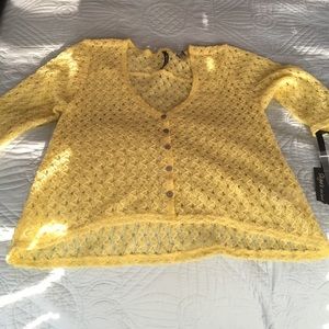 Canary yellow sweater