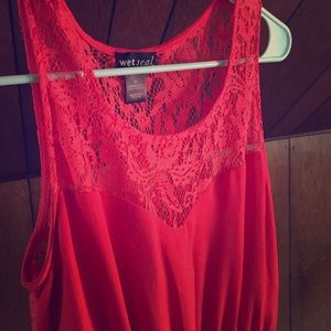 Lace chiffon maxi dress