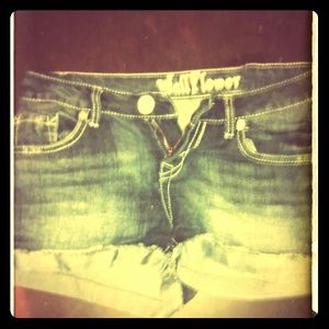 Wallflower denim shorts