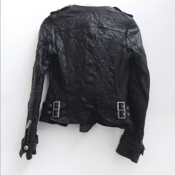 Anine Bing Black Leather Jacket XS - Picture 2 of 4