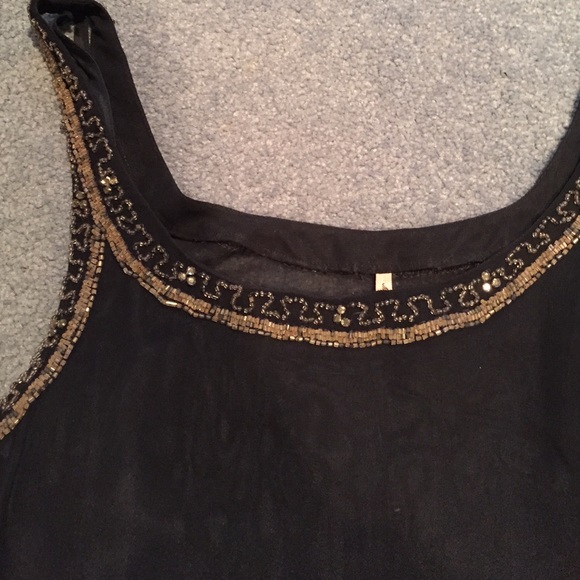 Navy sleeveless top sequins - Picture 5 of 7