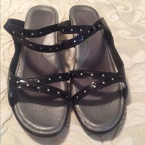 Naot black sandals 6.5