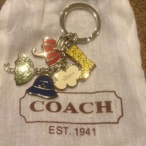 <sold> Coach 100% auth Rainy Days keychain