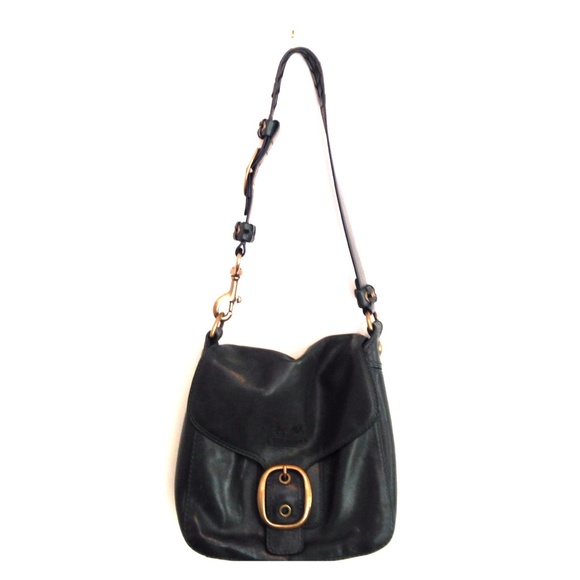 Coach shoulder back, hunter green w/gold details