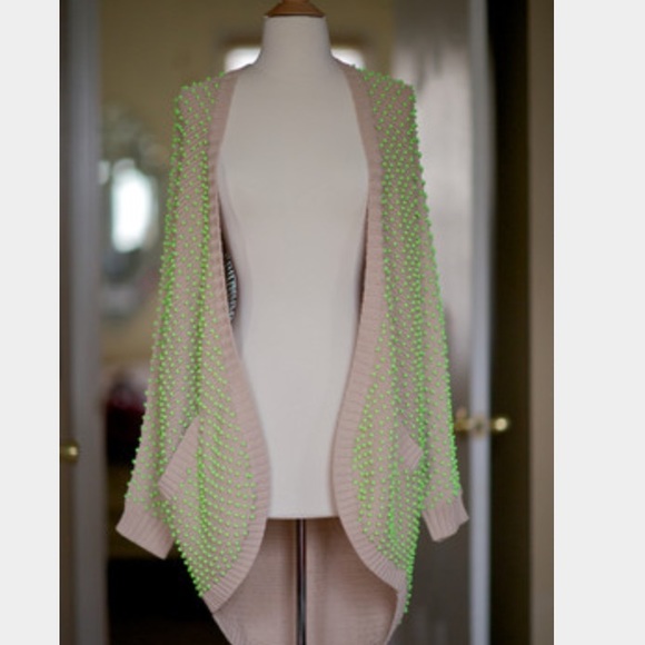 H&M beaded oversized cardigan