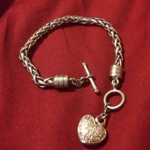 Heart charm bracelet