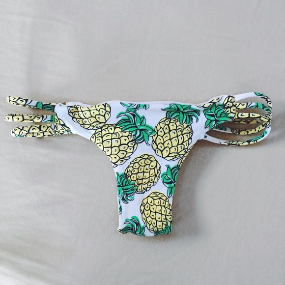 Olala swim cheeky pineapple bikini bottoms