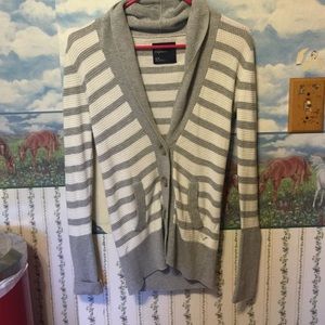 striped cardigan