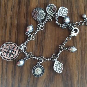 Lia Sophia silver charm bracelet