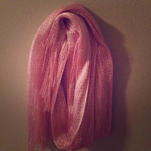Pink Sparkly Scarf