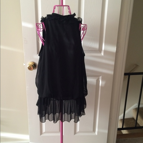Black Ruffle Blouse - Picture 3 of 3