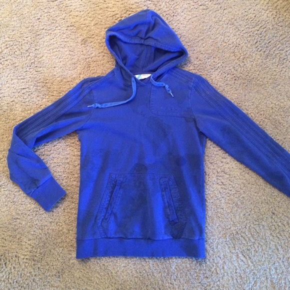 Adidas royal blue fitted hoodie