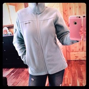 *SOLD* Columbia fleece jacket, light blue, small