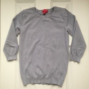 Elle grey blue textured sweater
