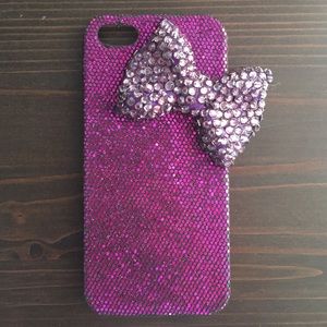 Purple Bow iPhone 5/5s case