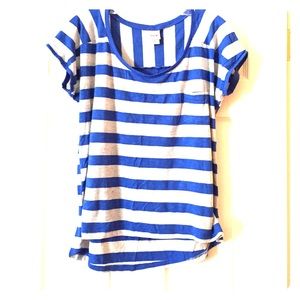 Blue and GREY Striped Mossimo Tee