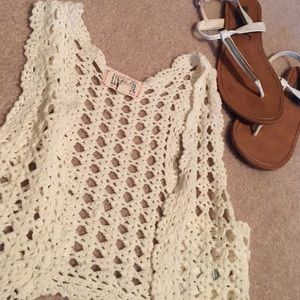 Crotchet crop top cover up